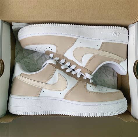 nike air force 1 beige brown|brown air force 1 women.